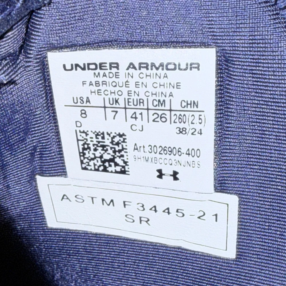 Under Armour‎ Charged Shoreman Deck Storm Proof Mens Navy Blue Boots Size 8 NEW